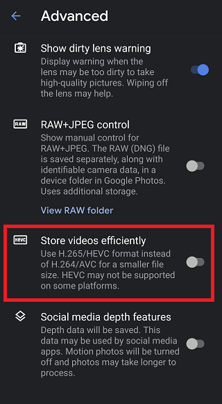 Google-Photos-H.265-HEVC-issue