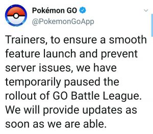 Pokemon Go Battle League