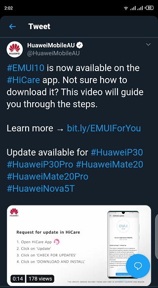 Nova-5T-EMUI-10-update-available-via-HiCare-app