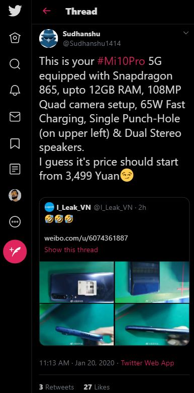 mi 10 pro specs