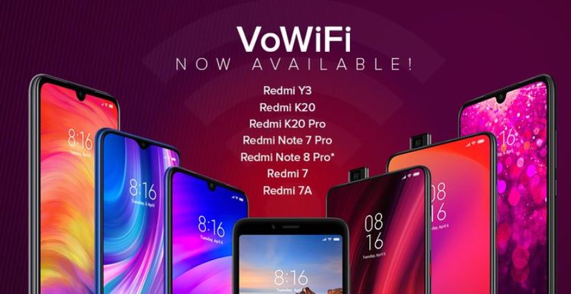 Seven new Xiaomi phones now officially support VoWiFi, Redmi Note 8 Pro WiFi Calling limited to Jio Seven new Xiaomi phones now officially support VoWiFi, Redmi Note 8 Pro WiFi Calling limited to Jio