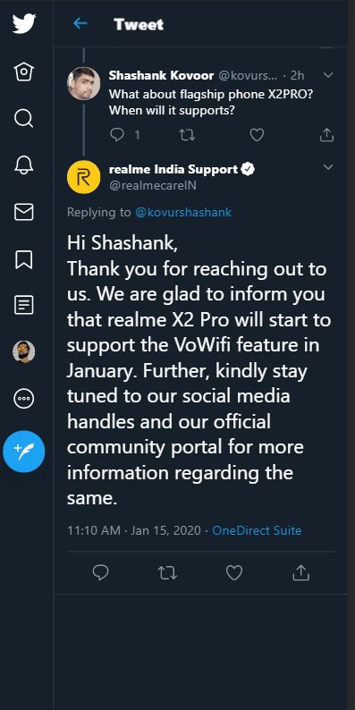 x2 pro vowifi update