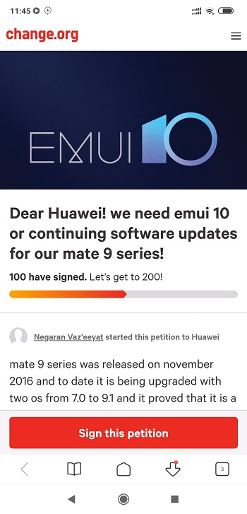 emui 9 change.org