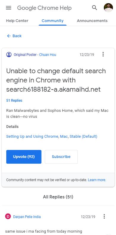 search engine issue mac
