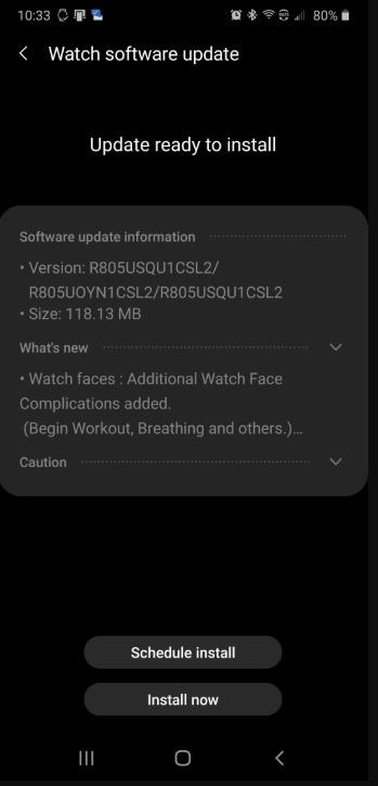 sprint oneui 1.5 update galaxy watch