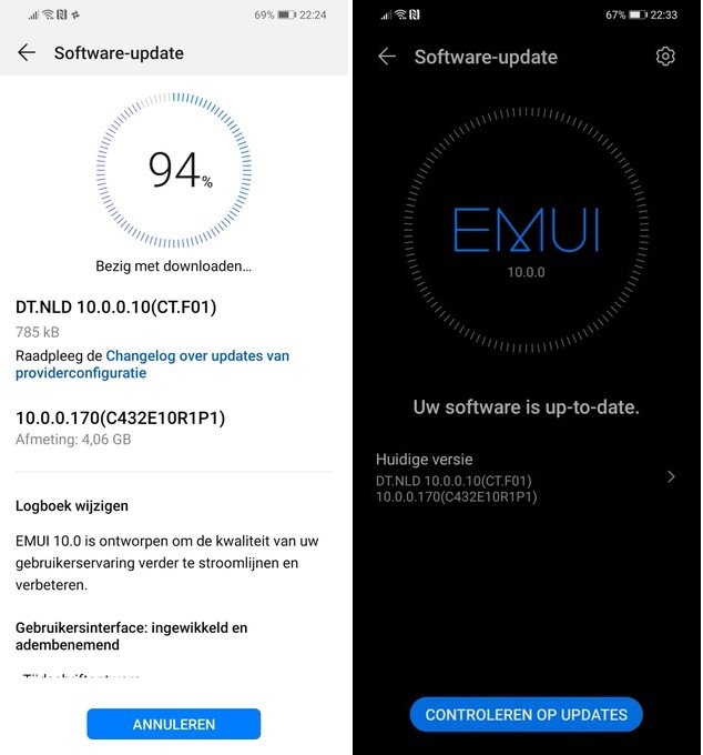 huawei 20 lite update