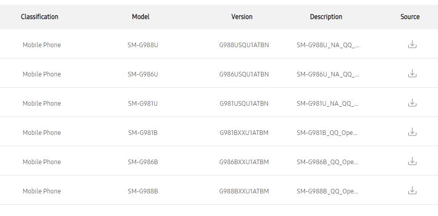 samsung kernel source for galaxy s20 series snapdragon