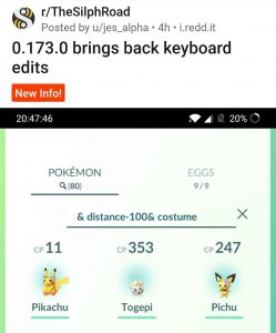 Pokemon Go update 0.173.0