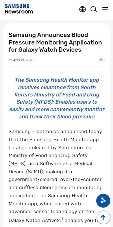 galaxy watch blood pressure