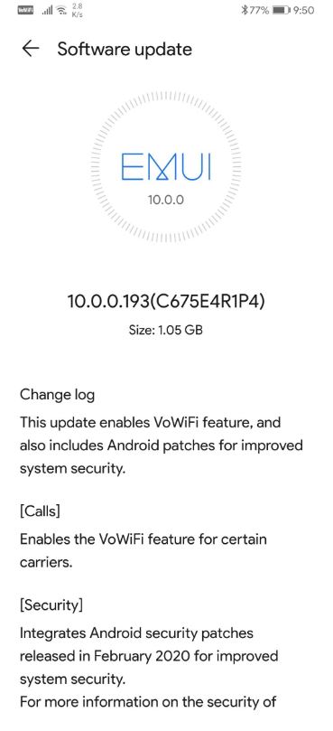 huawei p30 pro feb patch vowifi