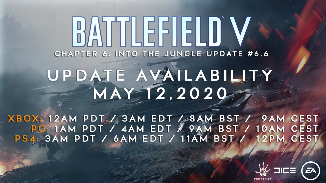 Battlefield V Chapter 6 update 6.6 patch notes live now Battlefield V Chapter 6 update 6.6 patch notes live now