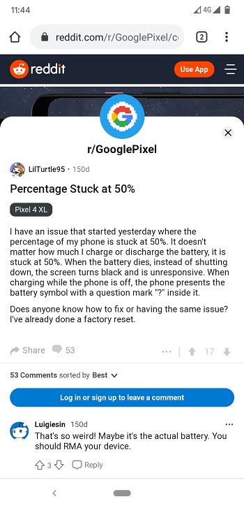 pixel 4 issue