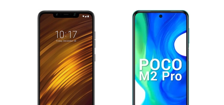 Poco F1 (Pocophone F1) June security update hits units; Poco M2 Pro also gets a new patch (Download link inside) Poco F1 (Pocophone F1) June security update hits units; Poco M2 Pro also gets a new patch (Download link inside)