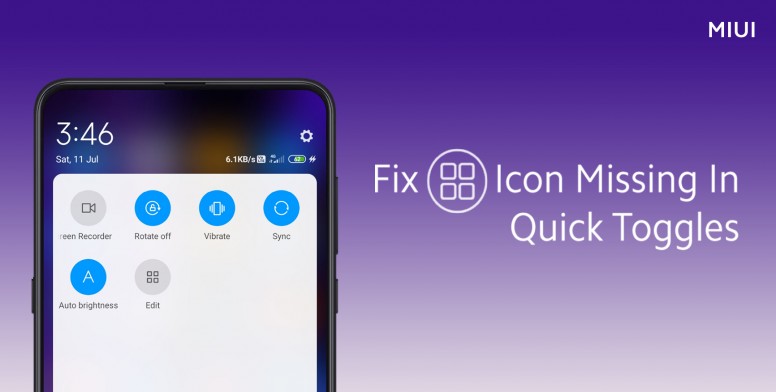 Here's how to fix missing 'Edit' button in Quick Toggles panel on your Xiaomi device Here's how to fix missing 'Edit' button in Quick Toggles panel on your Xiaomi device
