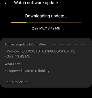 Galaxy Watch OTA