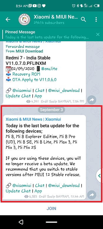 last beta update