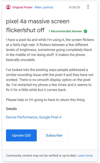 pixel-4a-screen-flicker-issue