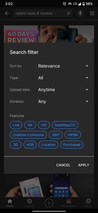 youtube-search-filter