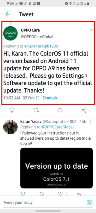 oppo a9 android 11