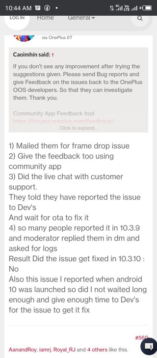 oneplus 6 dropped frame rates issue