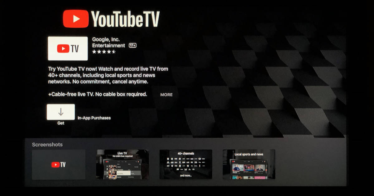 ICYMI: YouTube TV Live 4K streaming on Apple TV 4K only works on the 2021 model ICYMI: YouTube TV Live 4K streaming on Apple TV 4K only works on the 2021 model