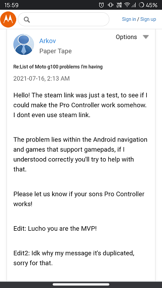 Moto-G100-Joy-Con-&-Pro-Controller-not-working