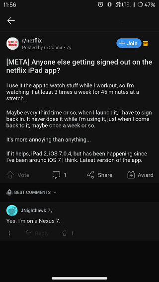 Netflix-automatic-sign-out-issue-old-reports