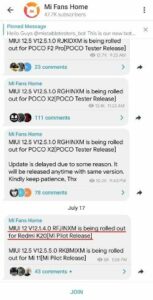 Redmi K20 receives MIUI 12.5
