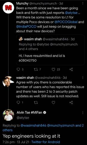 Widevine L1 issue acknowledged by Poco