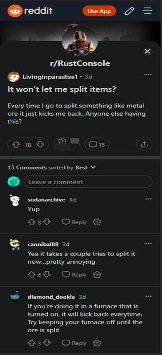Rust-split-items-bug
